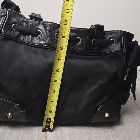 VTG Juicy Couture Black Nylon Malibu Daydreamer Bag – Y2K Tote Purse - Picture 9 of 13